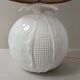 Lampe de table en faïence blanche, 1970