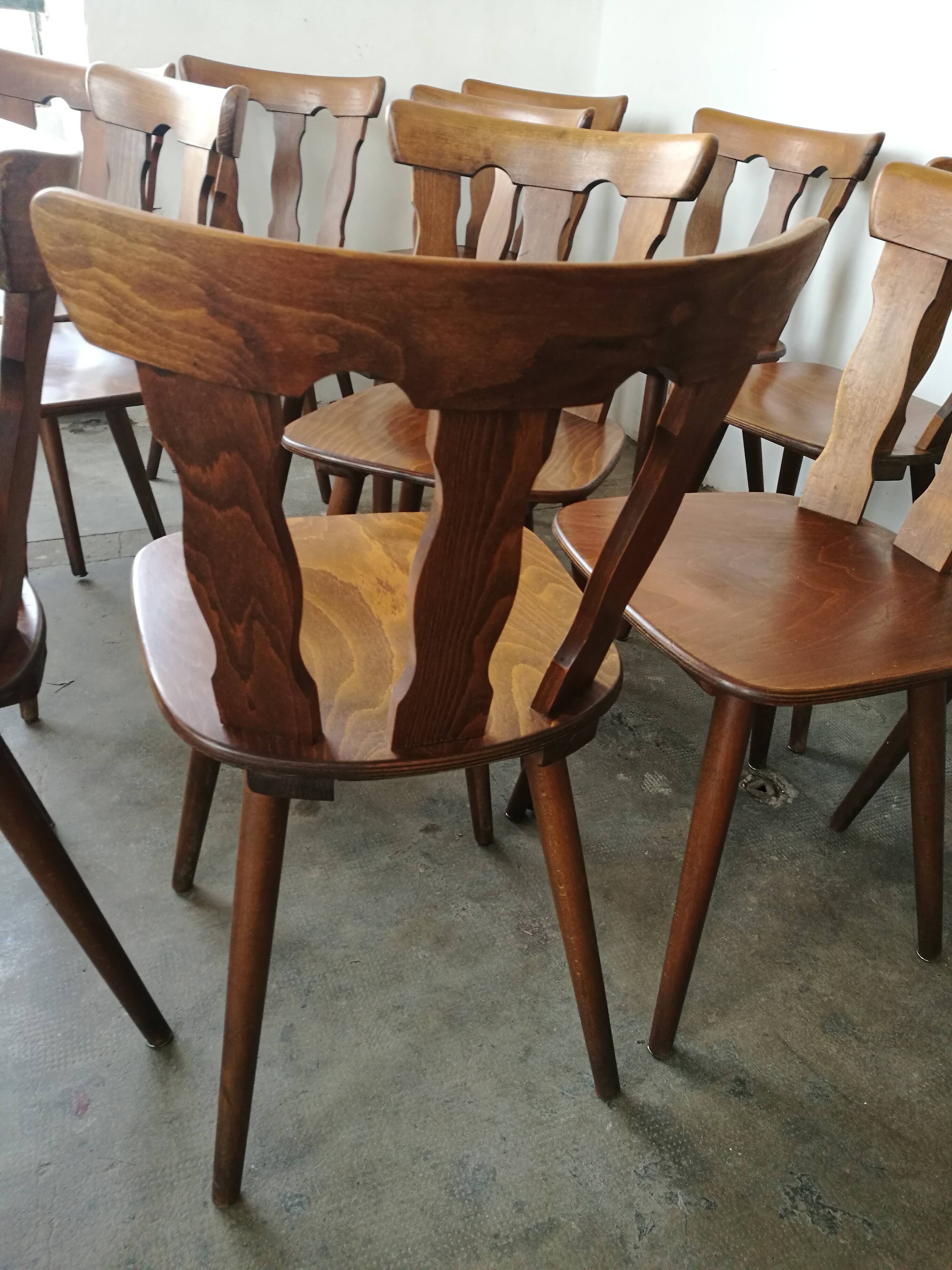 Set of 12 bistro chairs