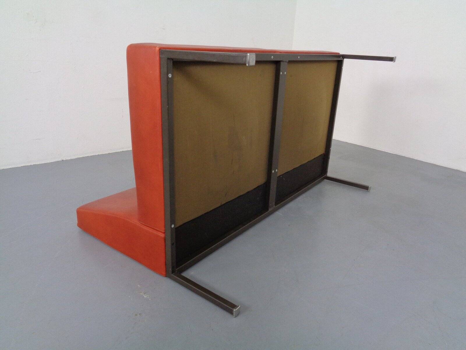 Minimalist 2-Seater and 3-Seater Bench, Germany, 1960s, Set of 2