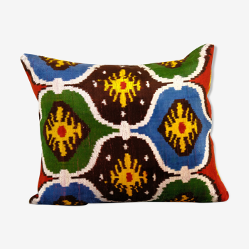 Coussin Ikat velours