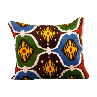 Coussin Ikat velours