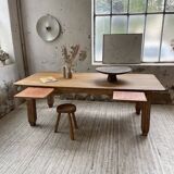 XL Butcher's Oak and Beech Farmhouse Table