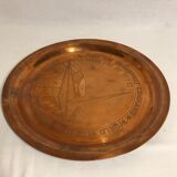 Old plate copper air corp air transport command world war ii usa decoration