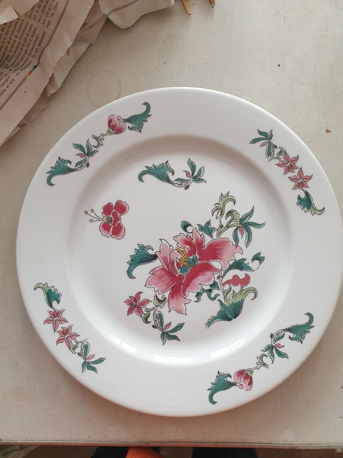 Set of 10 Pexonne octagonal plates