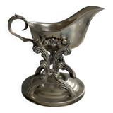 Royal sauce boat in silver-plated metal – chic baroque style