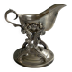 Royal sauce boat in silver-plated metal – chic baroque style