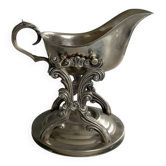 Saucière royale en métal argenté – style baroque chic