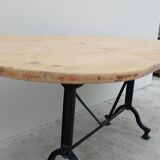 Table de restaurant bistrot en fonte -1m76