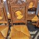 6 chaises bretonne Poulgozic en bois sculpté