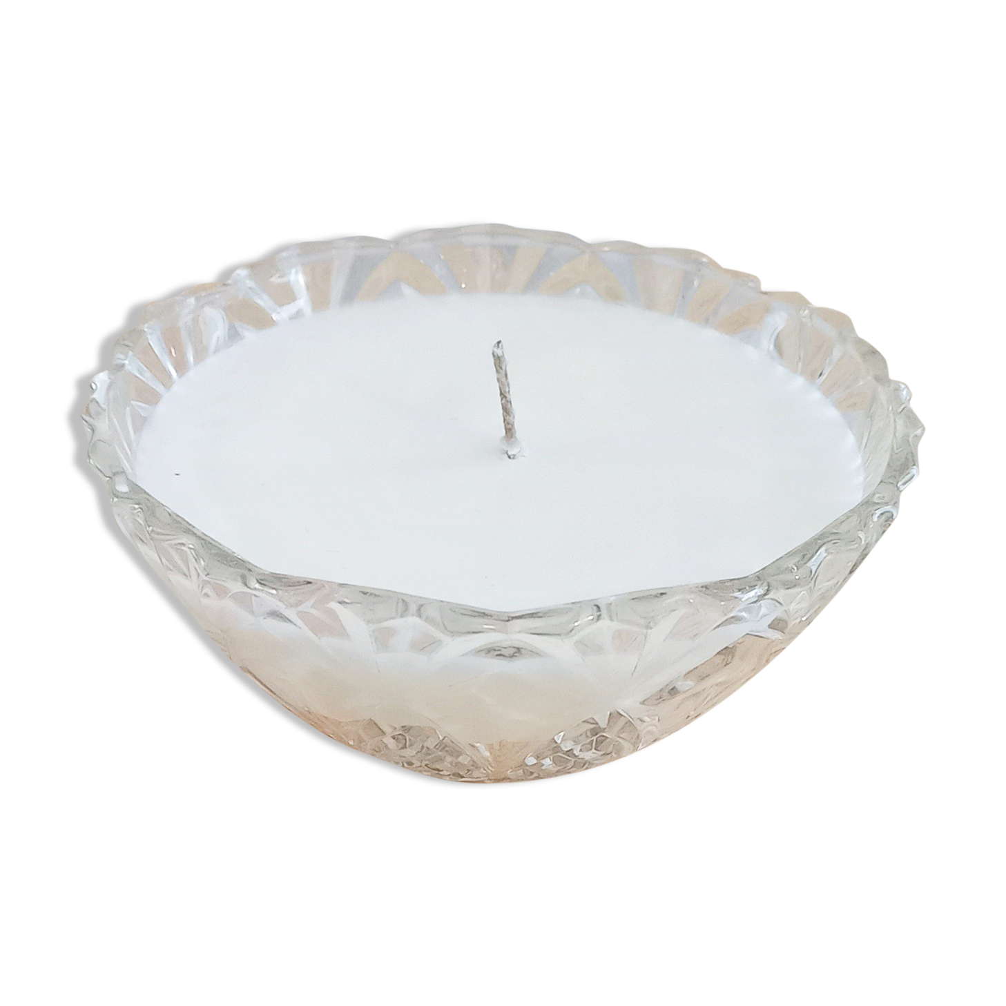 Vintage candle dried flowers