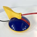 Lampe de bureau toucan bleu et rouge de brilliant leuchten Germany, 1980