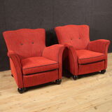 Pair of Italian design armchairs from the 70s