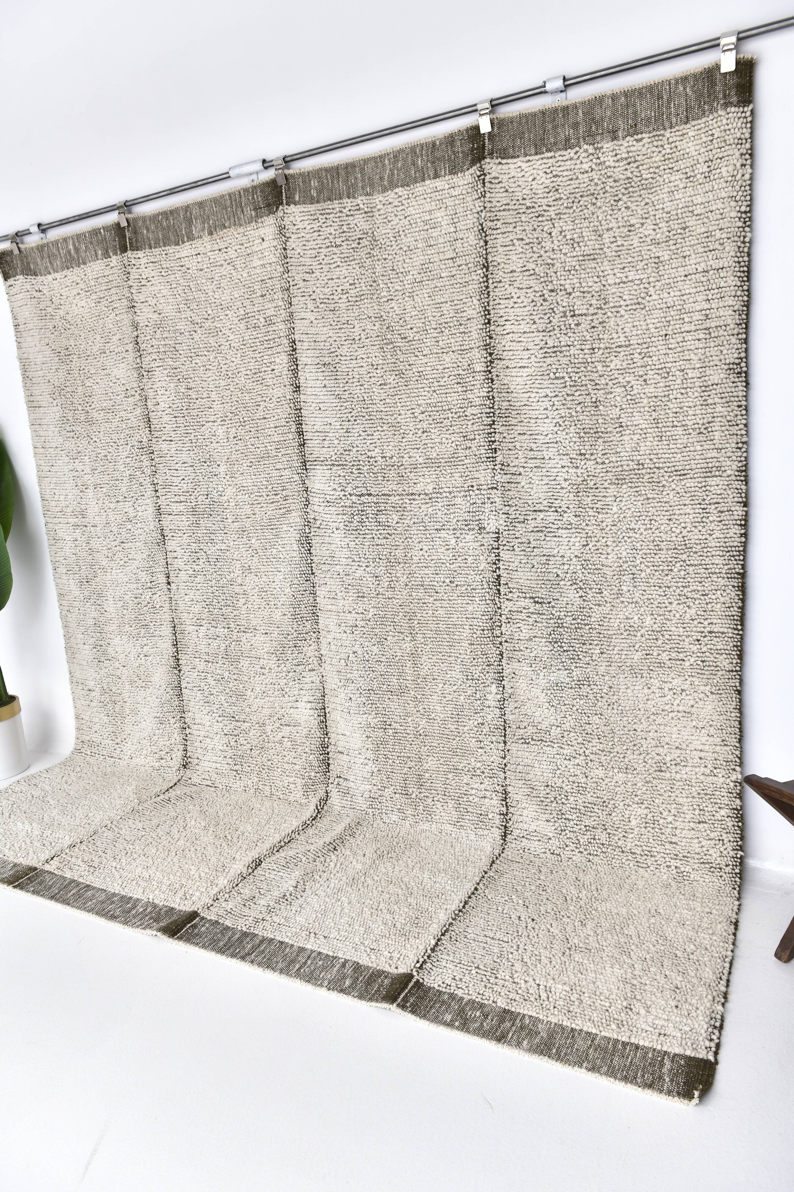 9x9 Green White Square Moroccan Rug 265X265Cm SK 242886