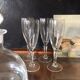 4 flutes Crystal champagne