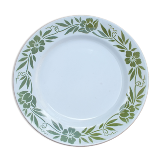 Plat vintage rond Moulin des Loups - vert