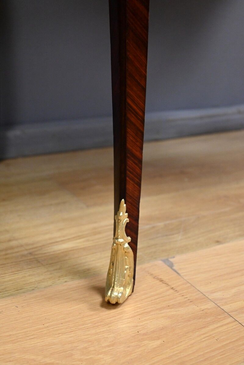 Rosewood, mahogany, and rosewood desk-table, Louis XV style – early 20th century.