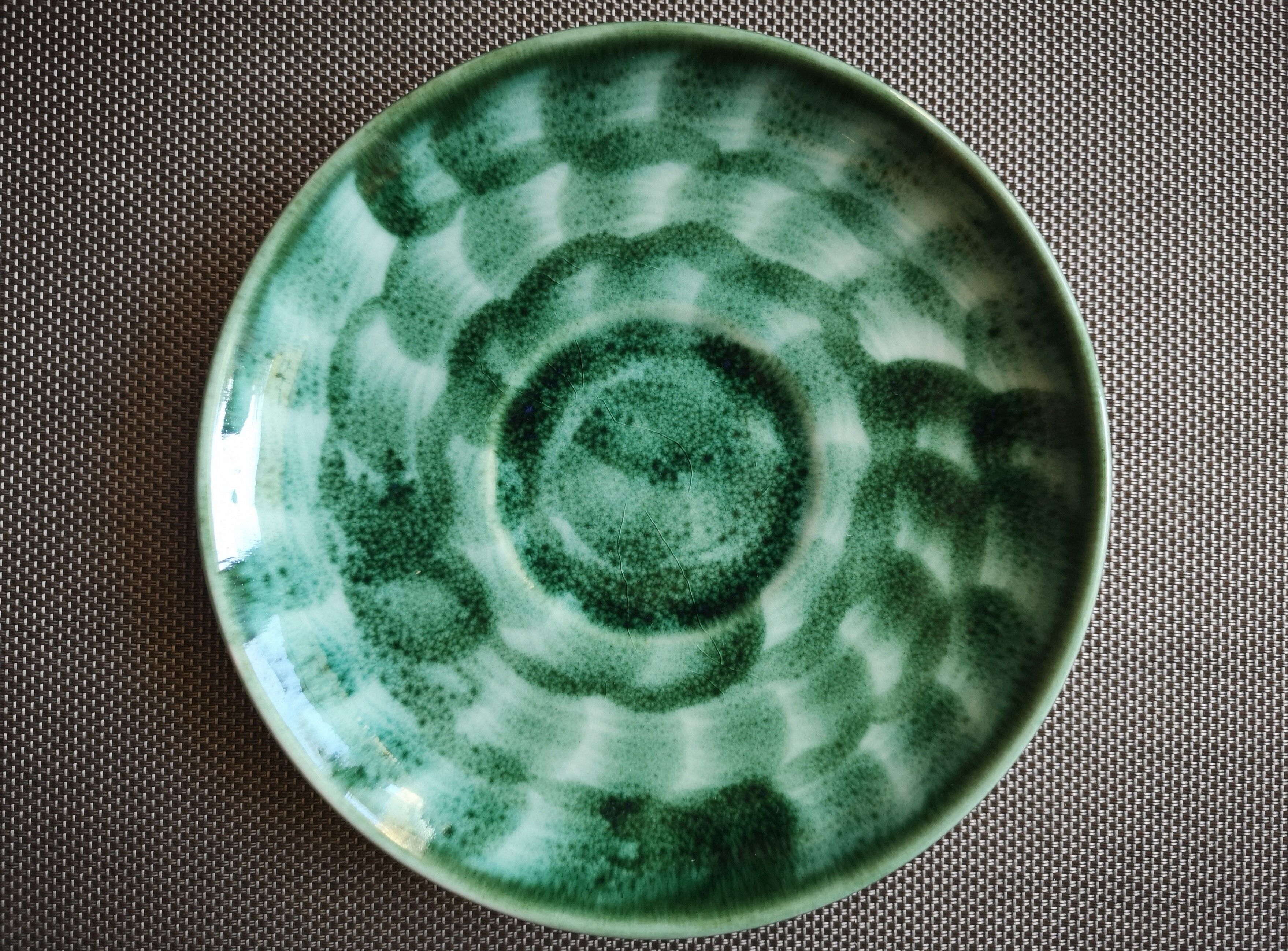 Duo of handmade ceramic plates - Lunéville - mid 20th century