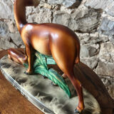 1950s ceramic animal figurines of deer