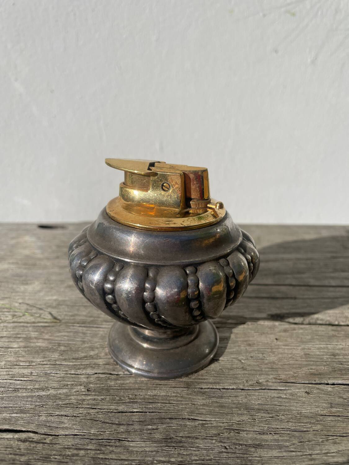 Ronson silver-plated metal lighter