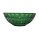 Green glass salad bowl