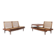 Set of Danish armchairs TV161 designed by Hans Olsen for Bramin, 1950s