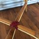 Rattan bistro chair and braiding