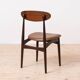 Mid Century Modern Dining Set, Round Table with 4 Fredrik Kayser Chairs