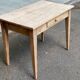 Renovated Parisian desk in solid wood with drawer