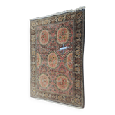 Qom / Ghoum carpet, coral, brown and beige, 100x170cm, Iran