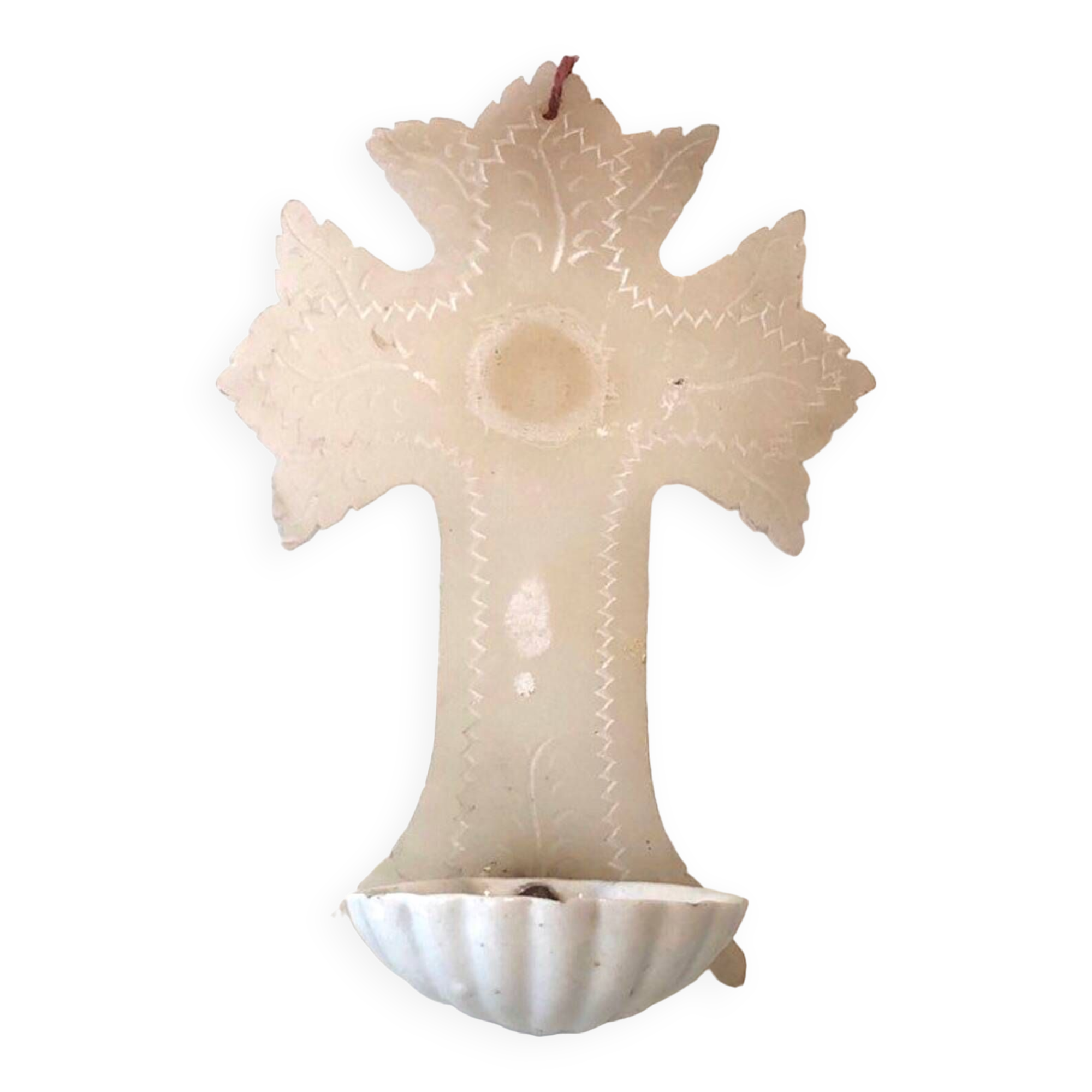 Croix Bénitier Albâtre