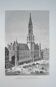 Brussels City Hall, Belgium, printed illustration from 1878.