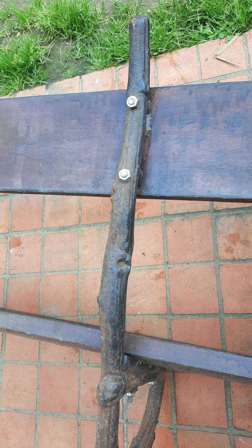 Cast iron garden bench