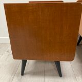 Pair of 1960s bedside tables compass feet