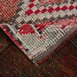 3x12  Red Brown Vintage Runner Rug, 86x369Cm SK 22862