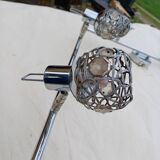 Vintage Chrome Pendant Light