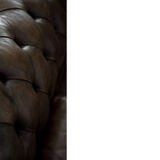 Antique brown leather chesterfield sofa, 1920s