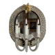 Pair of “trecchia” mirror wall lights, Venice, circa 1950, Murano glass inc.