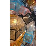 Contemporary Multicolored "Squared" Murano Glass Chandelier