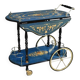 Chariot de service en marqueterie de Sorente, Italie – 1960