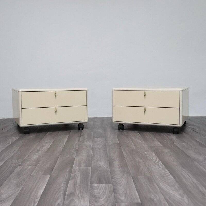 Modern Hennè Nightstands by George Coslin for Longato, 1970s, Set of 2