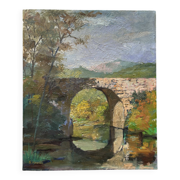 Huile sur toile signée S. Vanelli