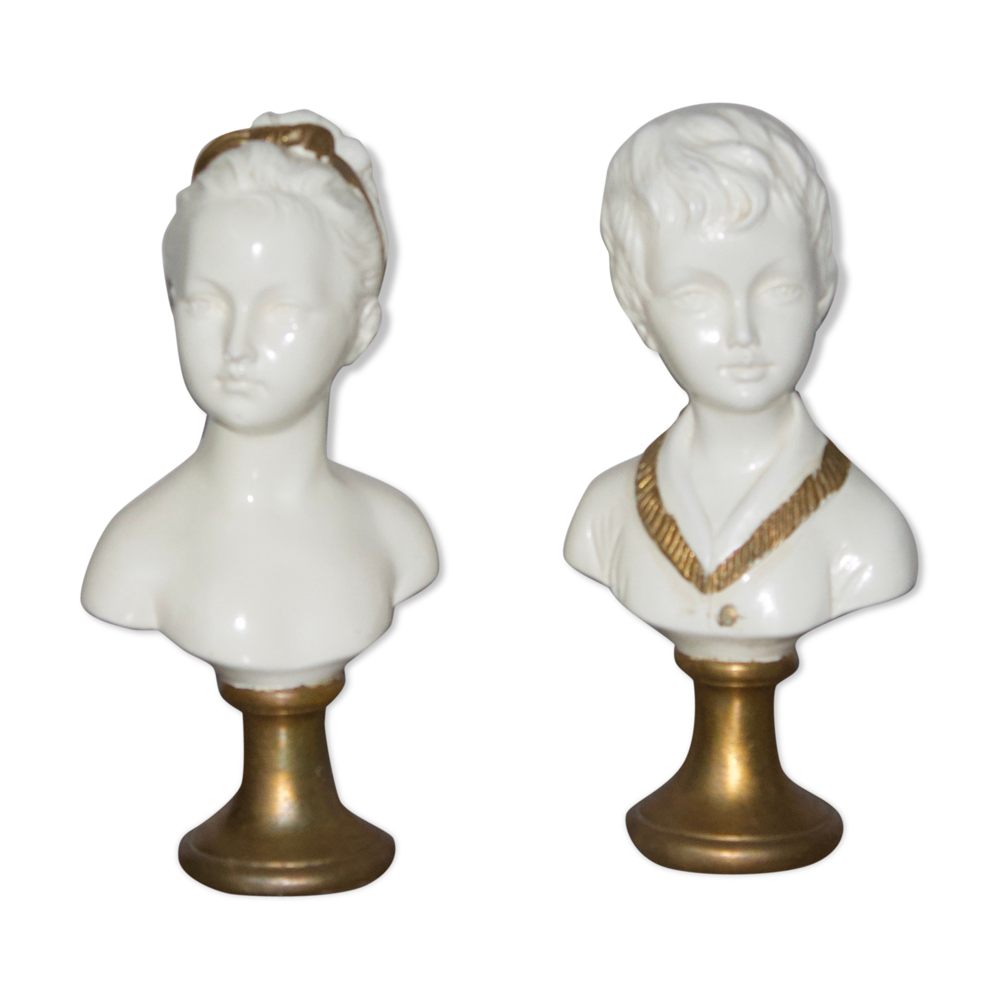 Pair of children bust