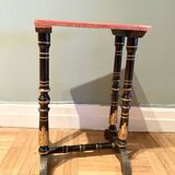 Napoleon III lacquered wooden side table