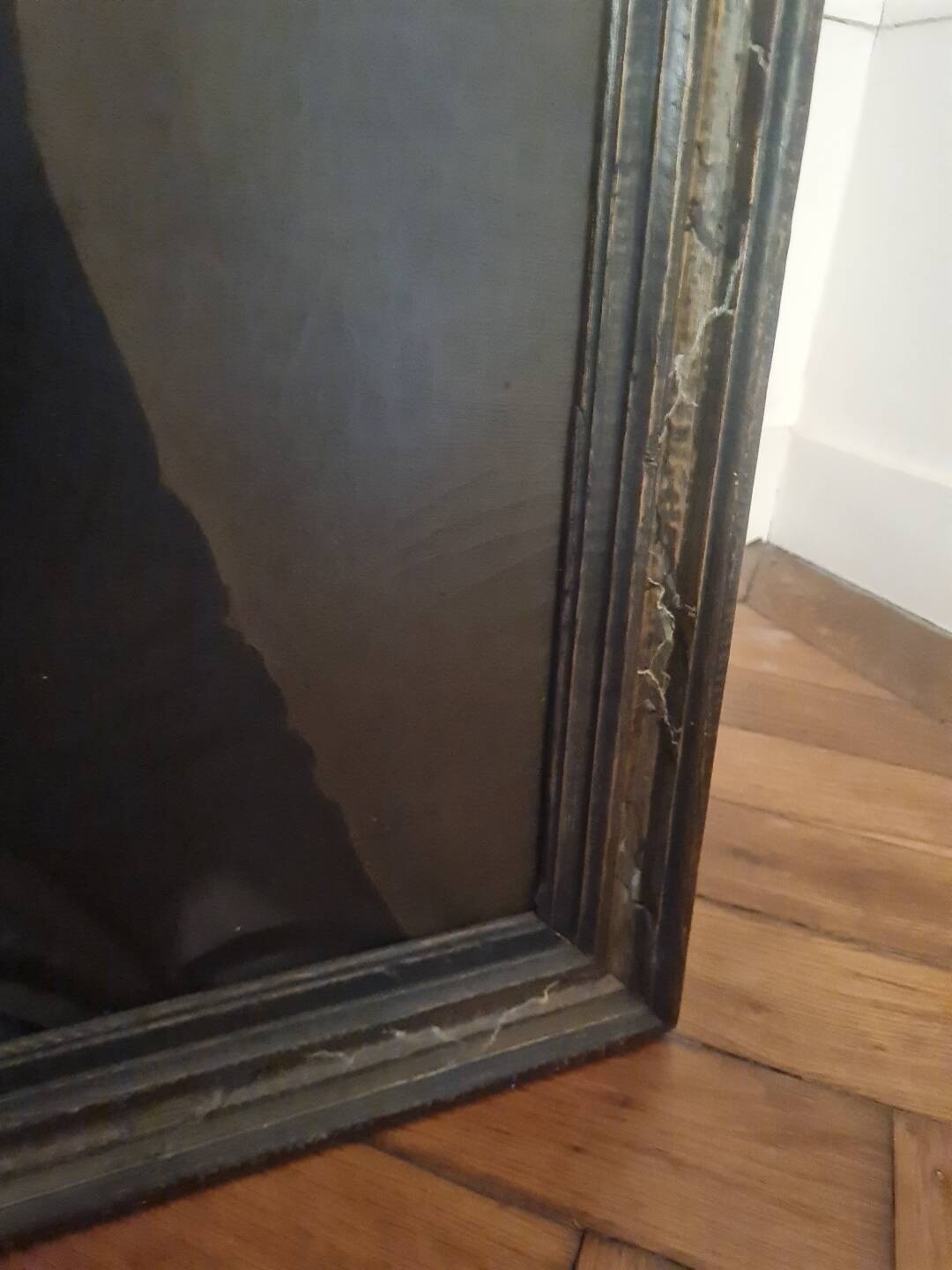 Pouchon, portrait of a woman oil on canvas dated 1855