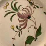 2 plates and 1 dish in Samadet earthenware