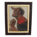Portrait of a man by O Lorin, 1937