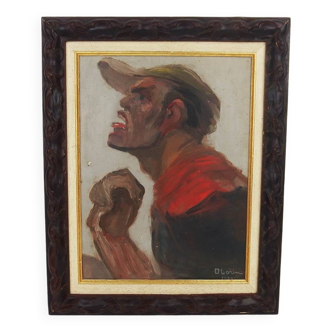 Portrait of a man by O Lorin, 1937