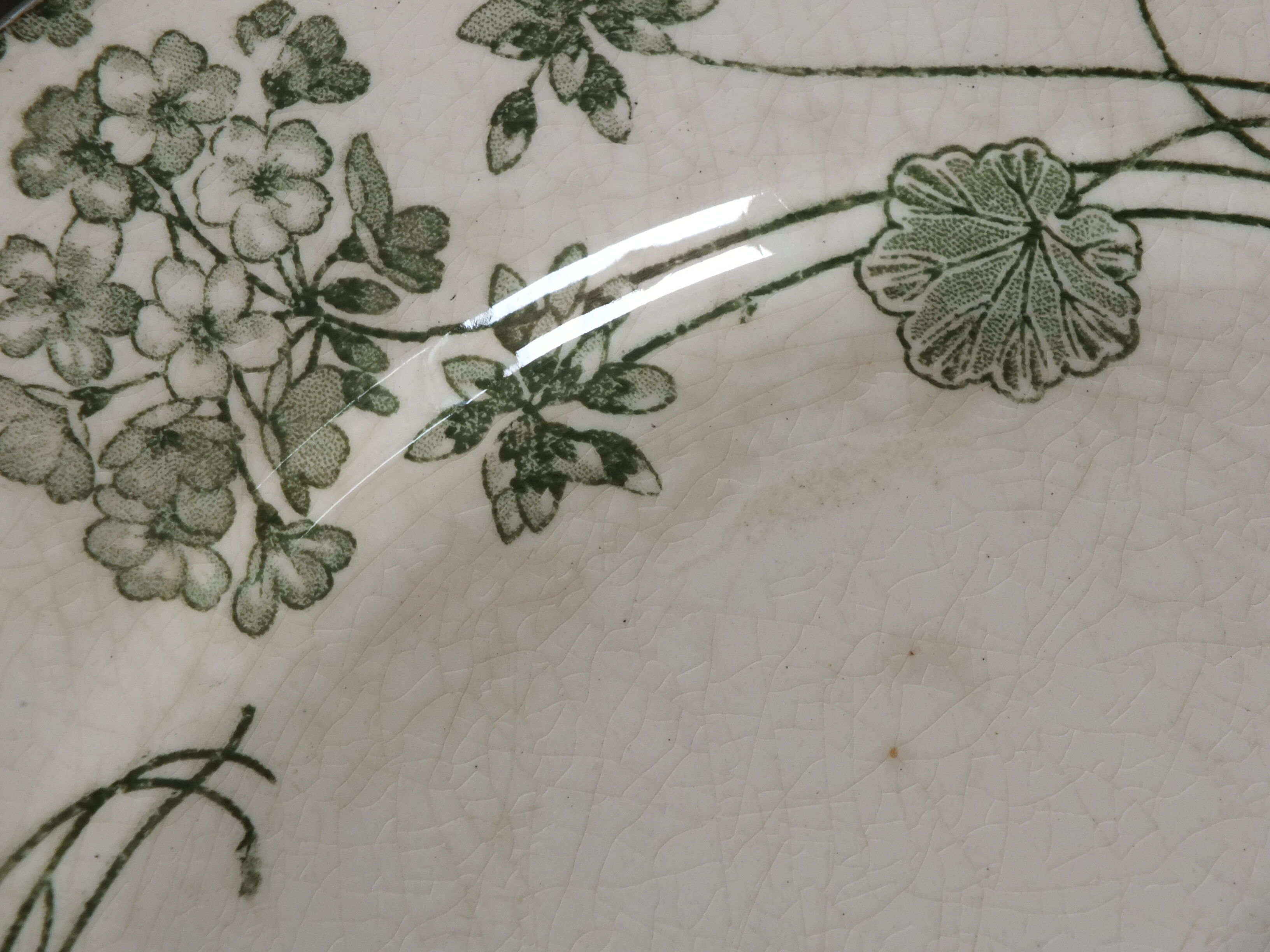 7 flat plates terre de fer sarreguemines u&c geranium