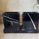 Pair of Art Deco marble and onyx bookends