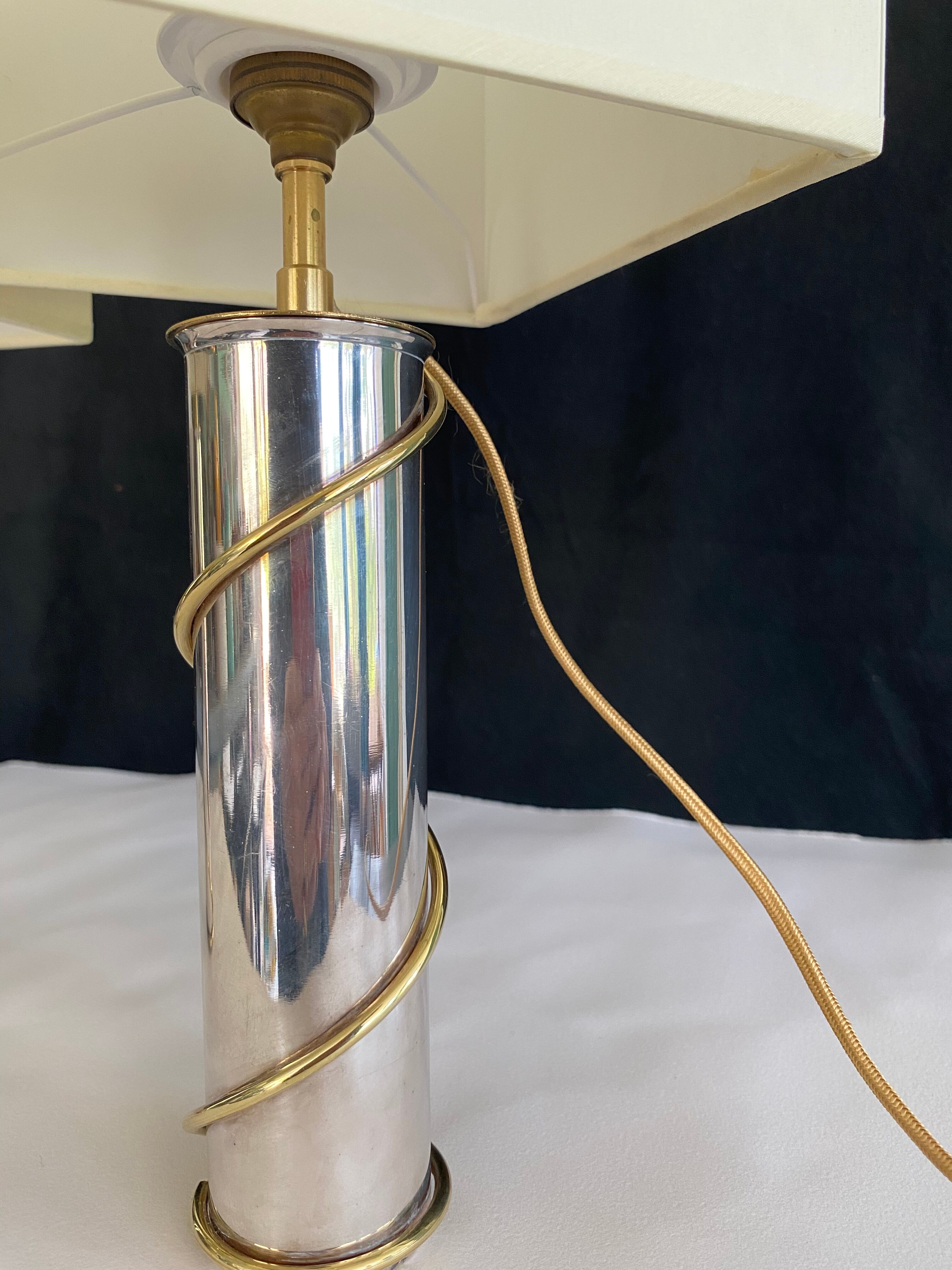 Duo pieds de lampe Ercuis